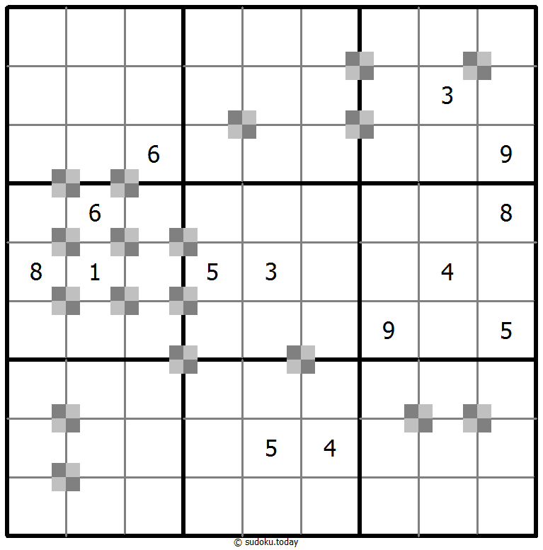 Sudoku pastel bicolor #64891