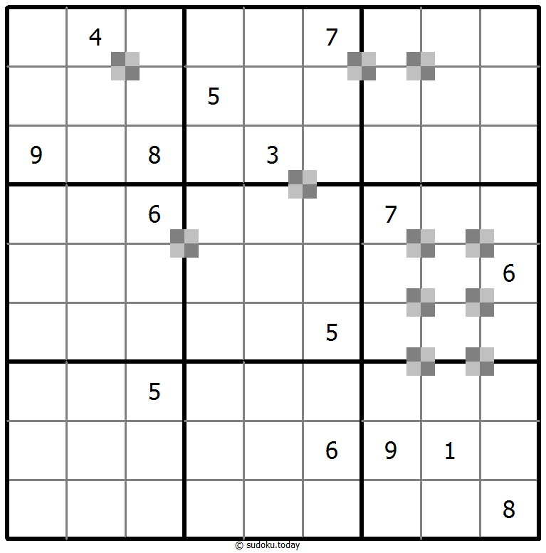 Sudoku pastel bicolor #64894