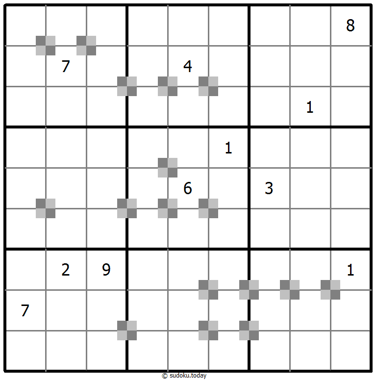 Sudoku pastel bicolor #64896