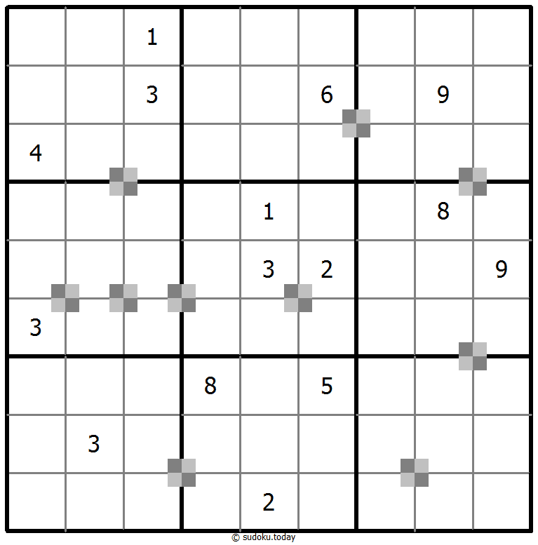 Sudoku pastel bicolor #64898
