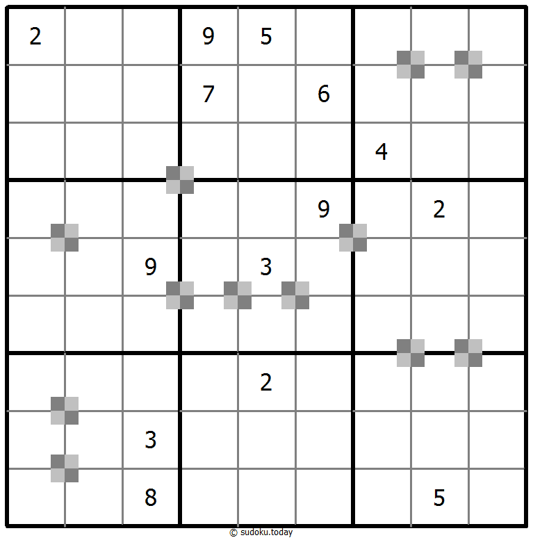 Sudoku pastel bicolor #64900