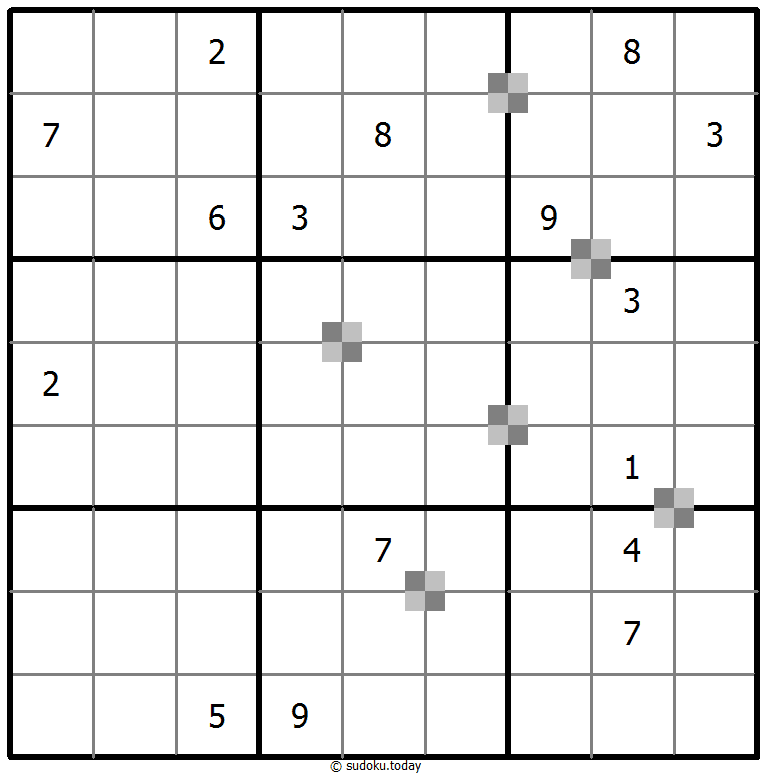 Sudoku pastel bicolor #64901
