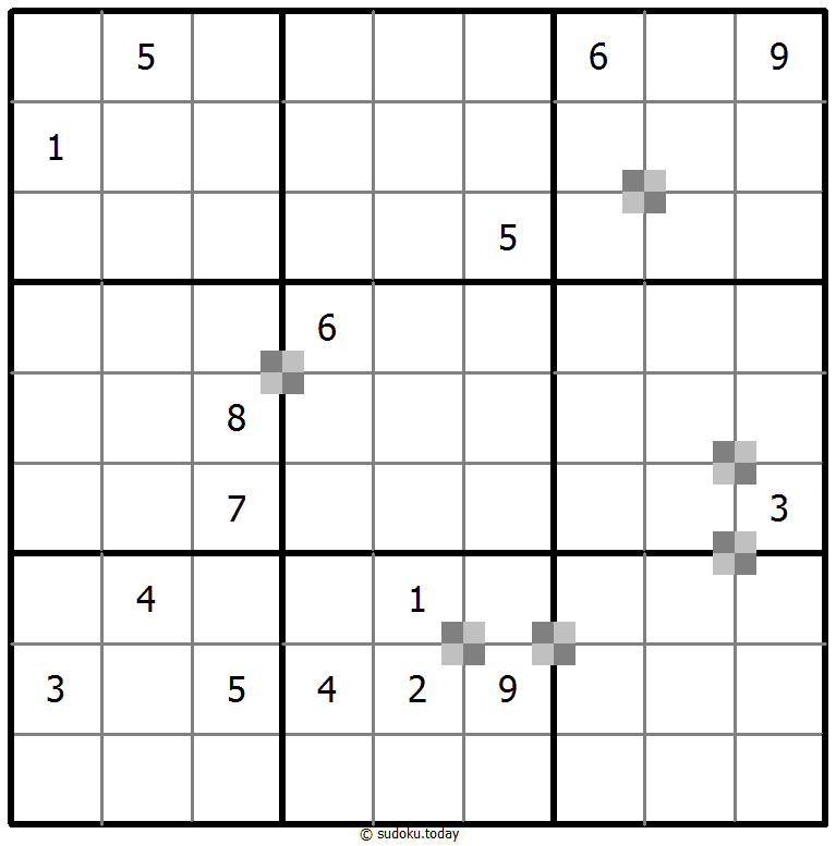 Sudoku pastel bicolor #64902