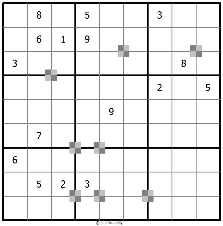 Sudoku pastel bicolor #64906