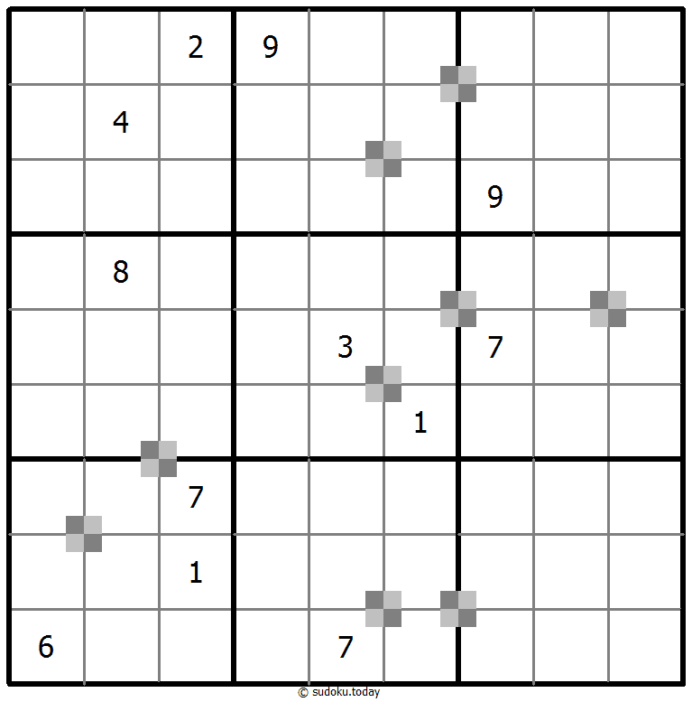 Sudoku pastel bicolor #64907
