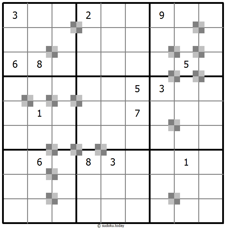 Sudoku pastel bicolor #64909