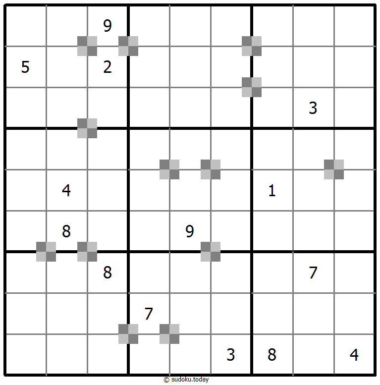 Sudoku pastel bicolor