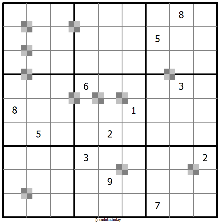 Sudoku pastel bicolor #64917