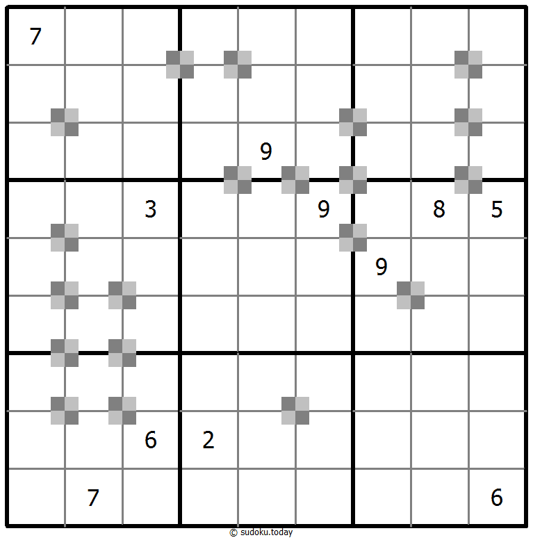 Sudoku pastel bicolor #64919