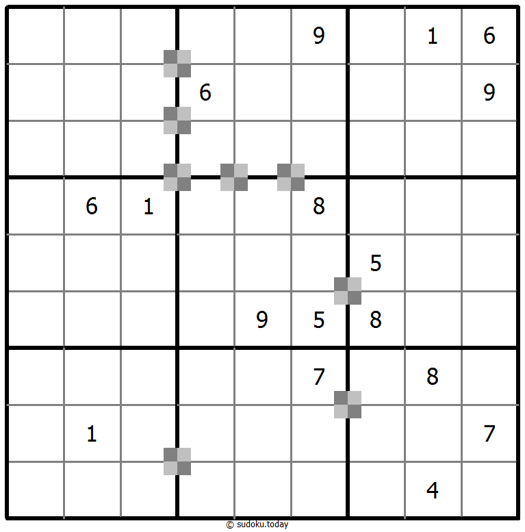 Sudoku pastel bicolor #64920