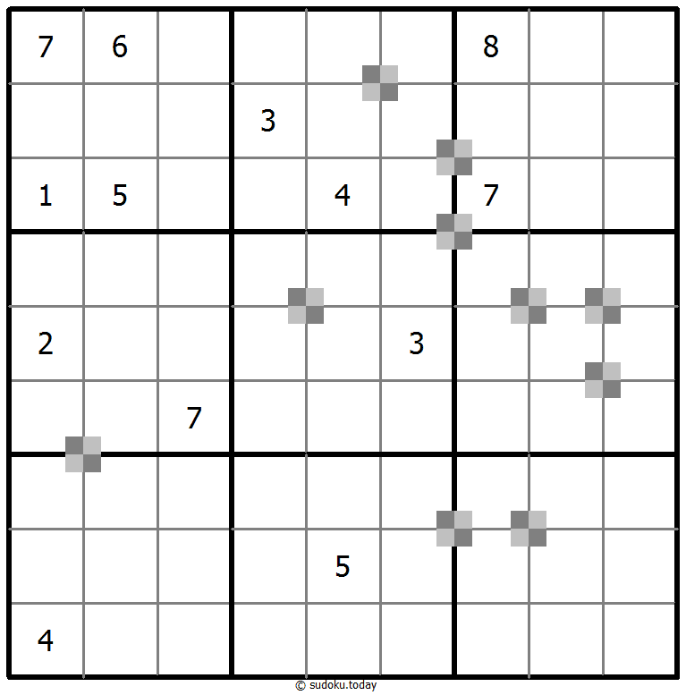Sudoku pastel bicolor #64922