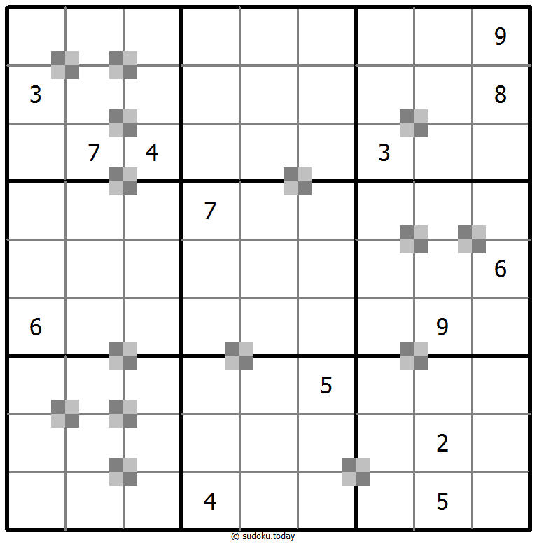 Sudoku pastel bicolor #64923