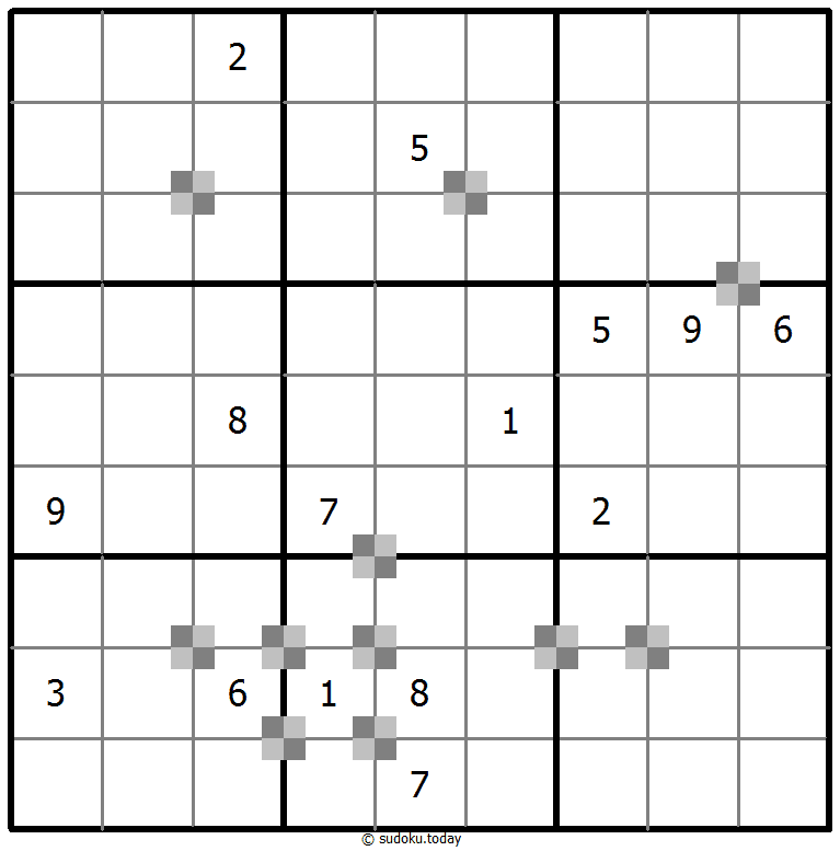 Sudoku pastel bicolor #64924