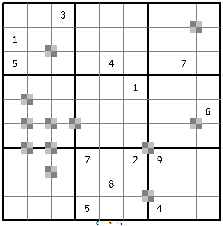 Sudoku pastel bicolor #64925