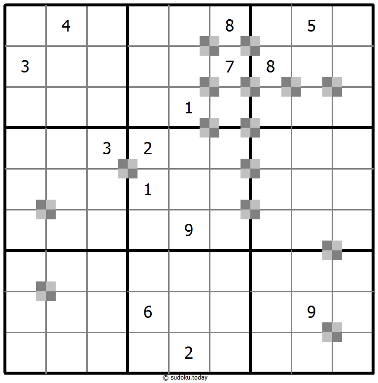 Sudoku pastel bicolor #64930