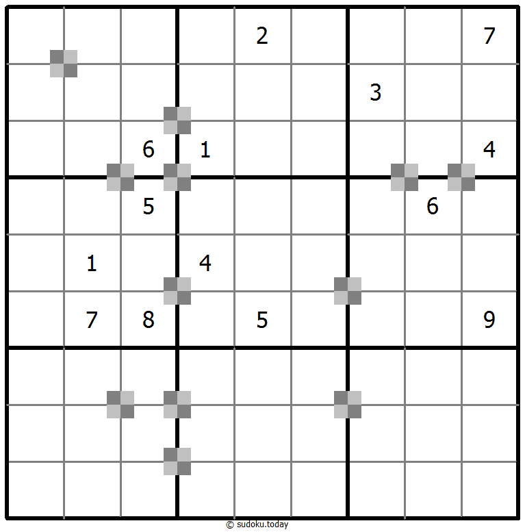 Sudoku pastel bicolor #64931