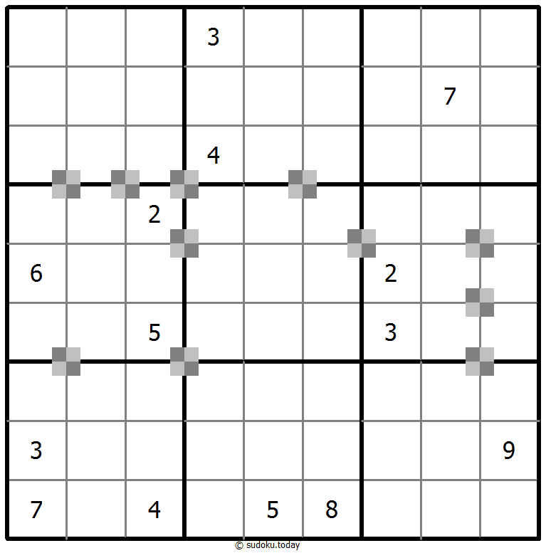 Sudoku pastel bicolor #64932