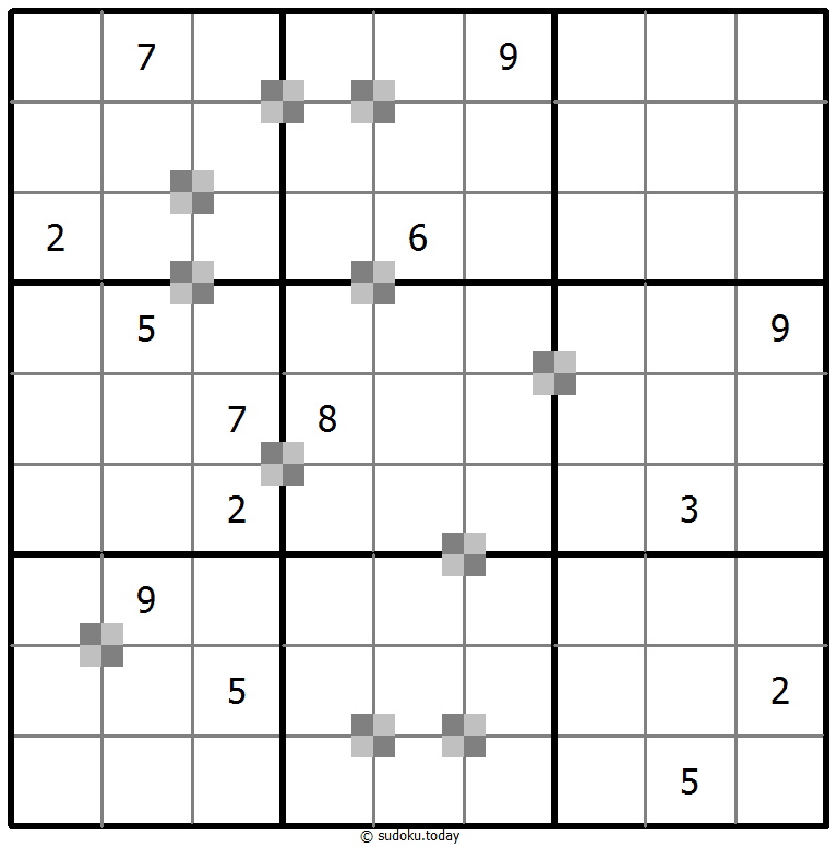 Sudoku pastel bicolor #64936