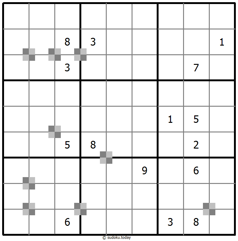 Sudoku pastel bicolor #64937