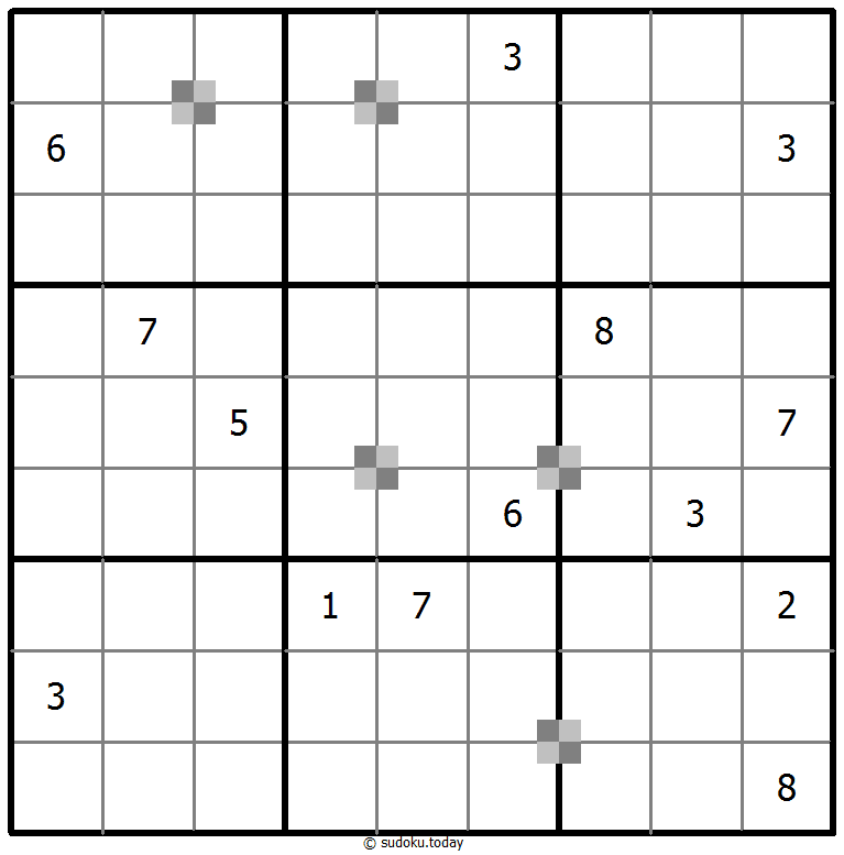 Sudoku pastel bicolor #64938