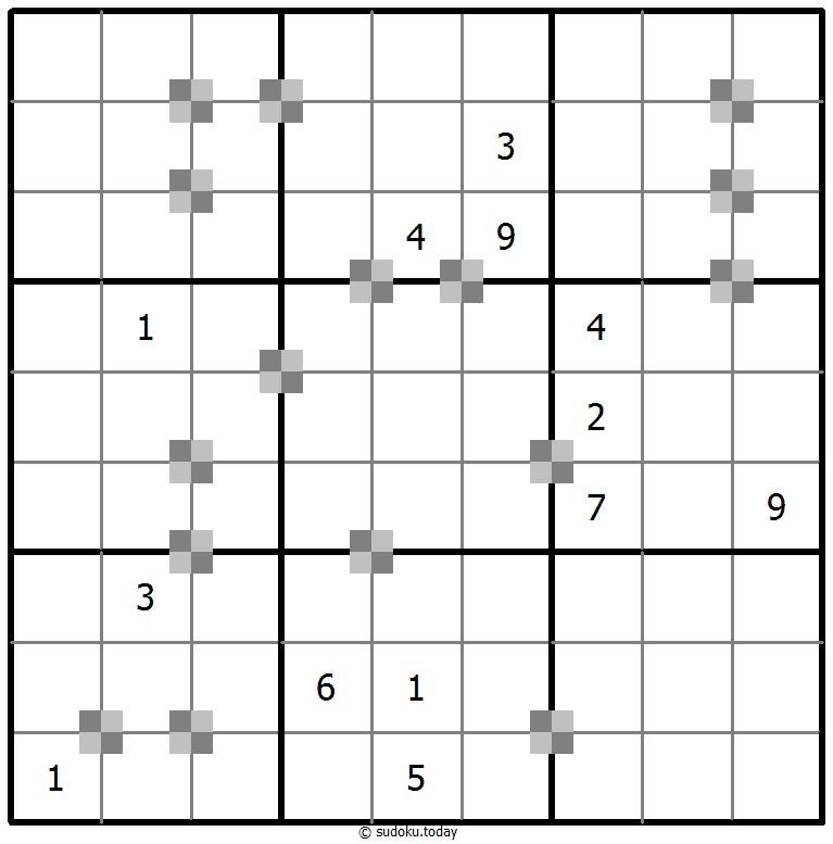Sudoku pastel bicolor #64940