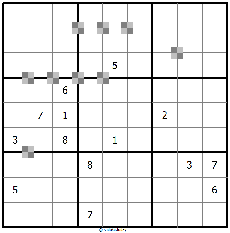 Sudoku pastel bicolor #64941