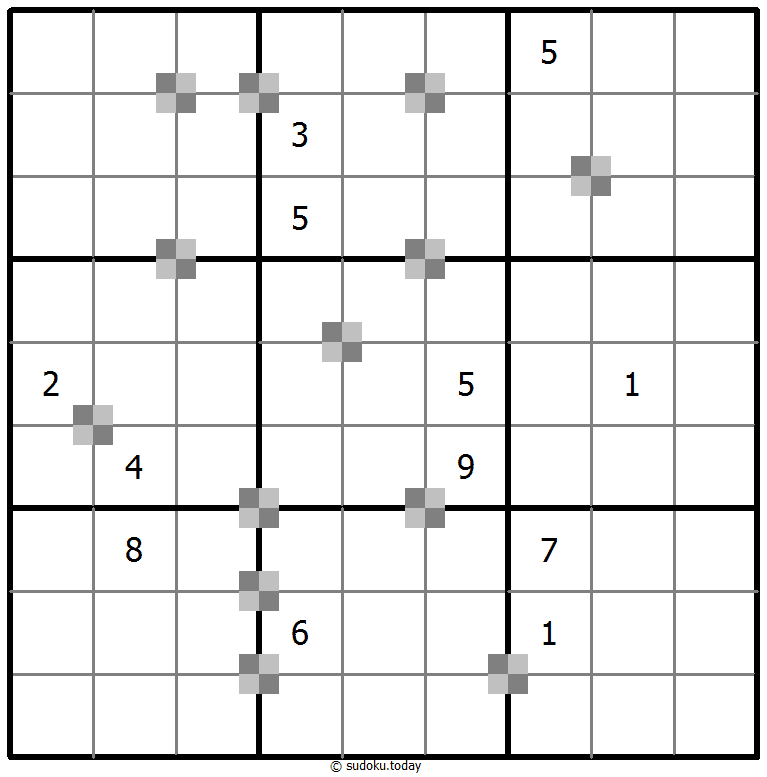Sudoku pastel bicolor #64943