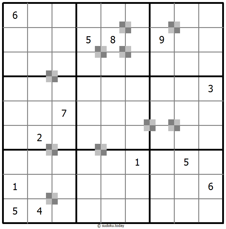 Sudoku pastel bicolor #64945