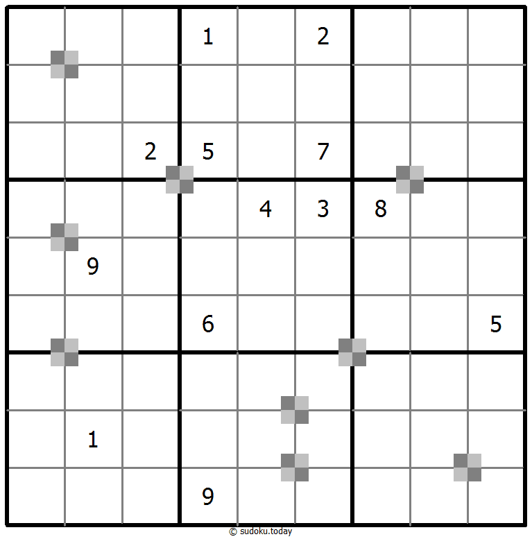 Sudoku pastel bicolor #64950