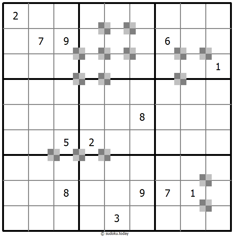 Sudoku pastel bicolor #64953