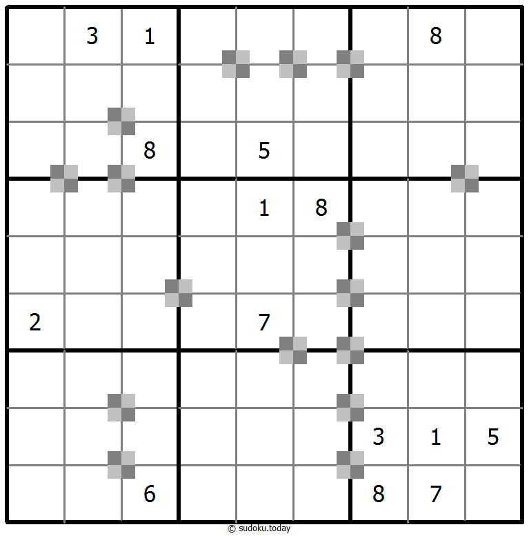 Sudoku pastel bicolor #64955