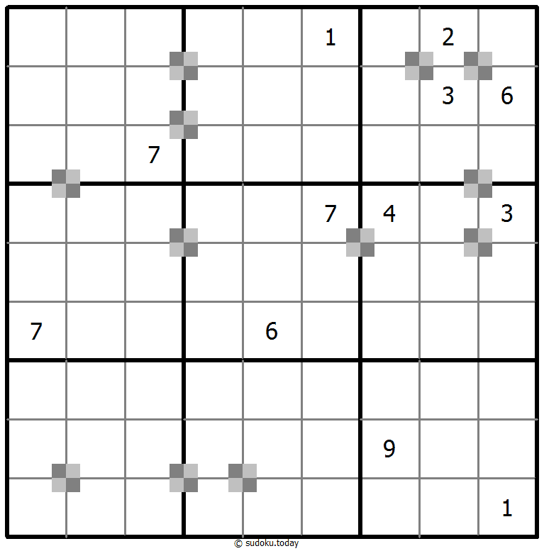 Sudoku pastel bicolor #64957