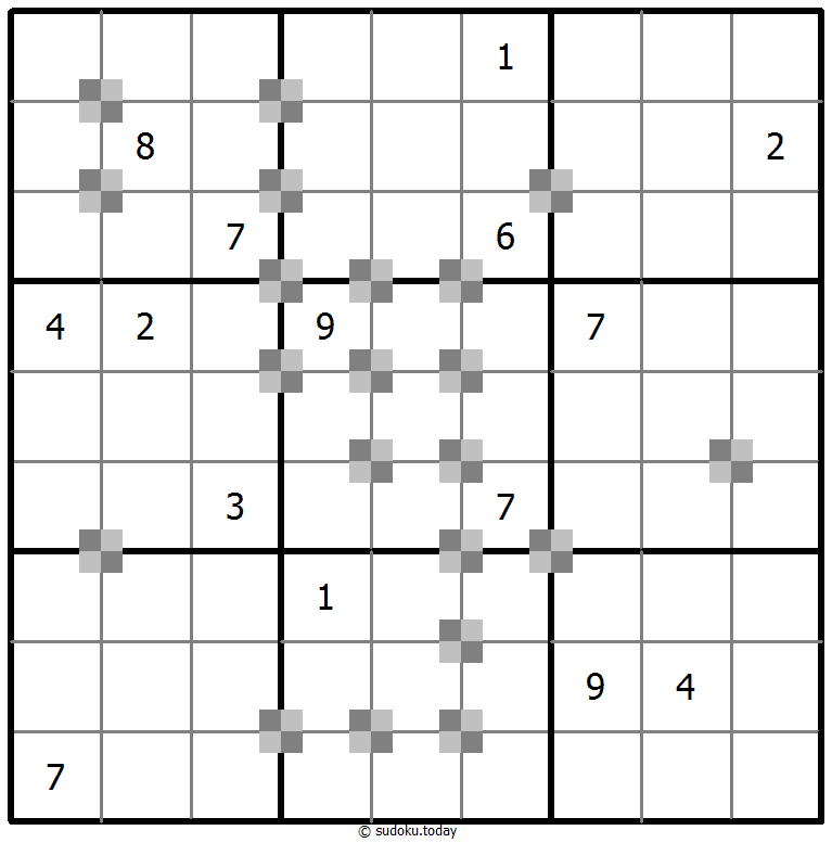Sudoku pastel bicolor #64958