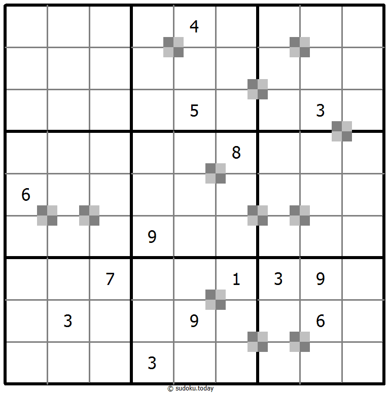 Sudoku pastel bicolor #64959