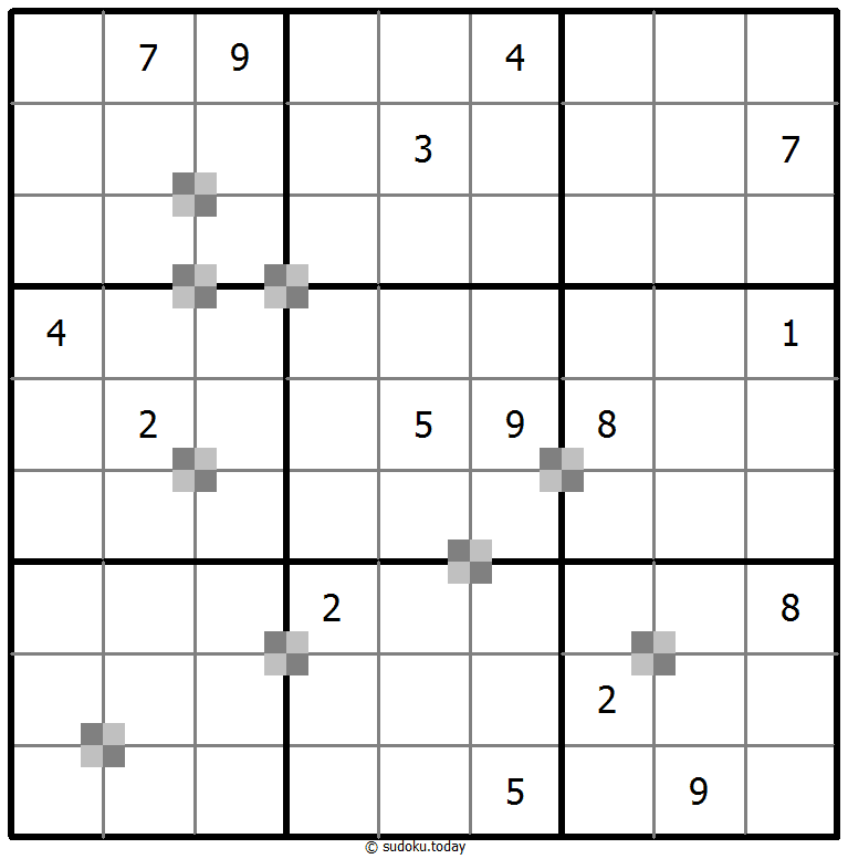 Sudoku pastel bicolor #64961