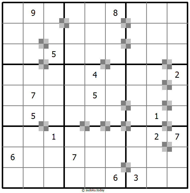 Sudoku pastel bicolor #64962