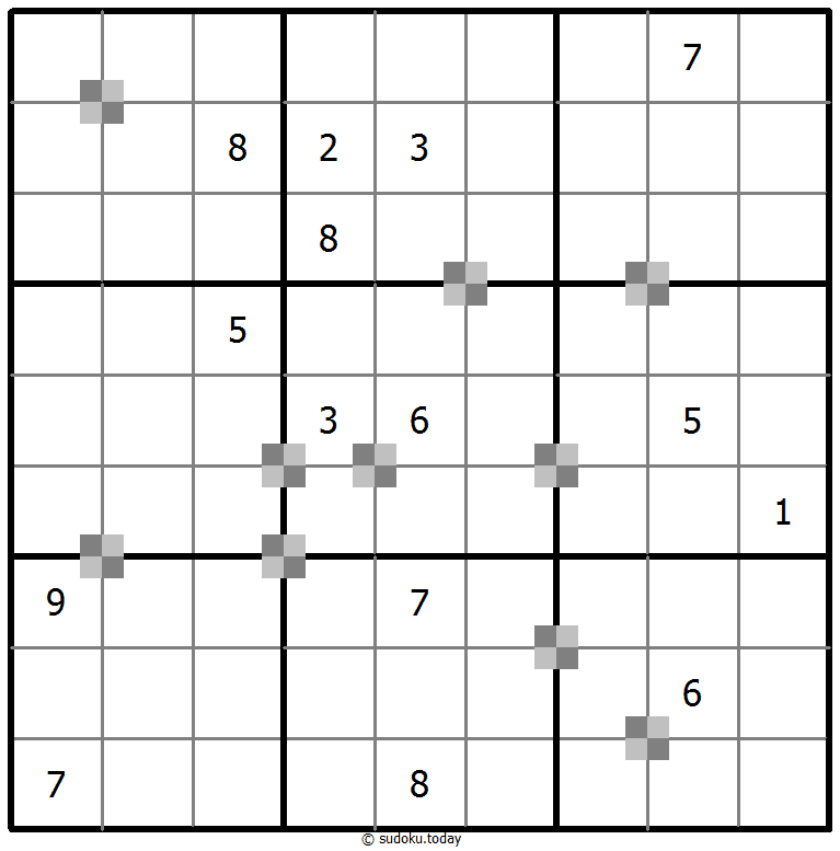 Sudoku pastel bicolor #64965
