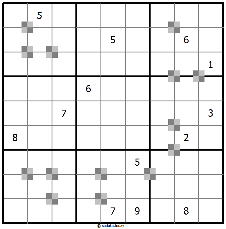 Sudoku pastel bicolor #64967