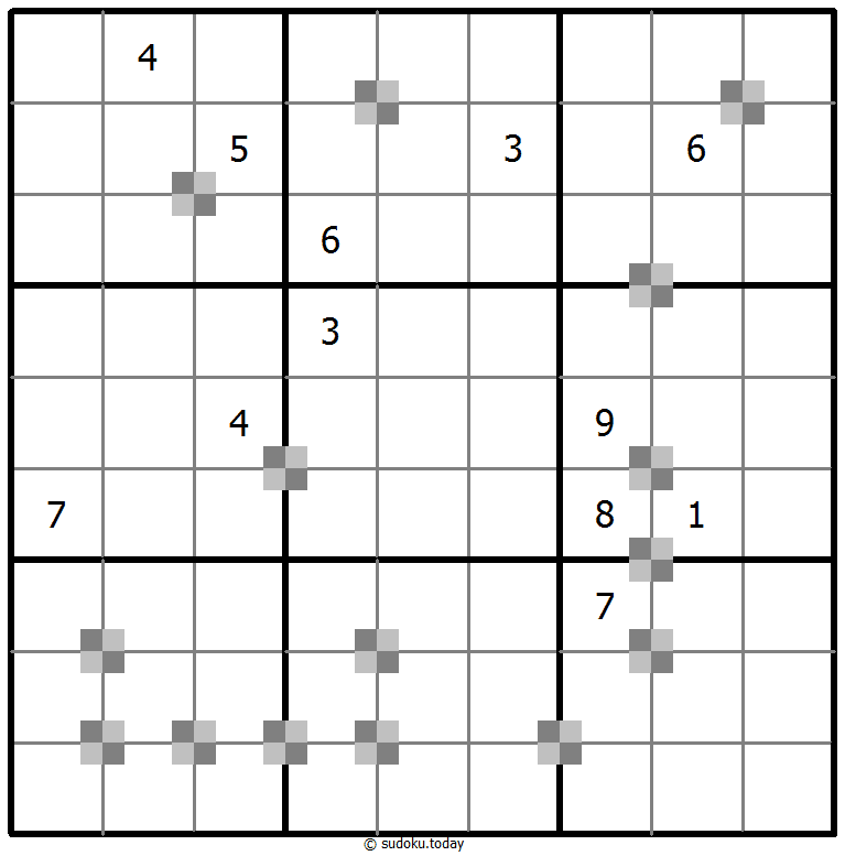 Sudoku pastel bicolor #64971