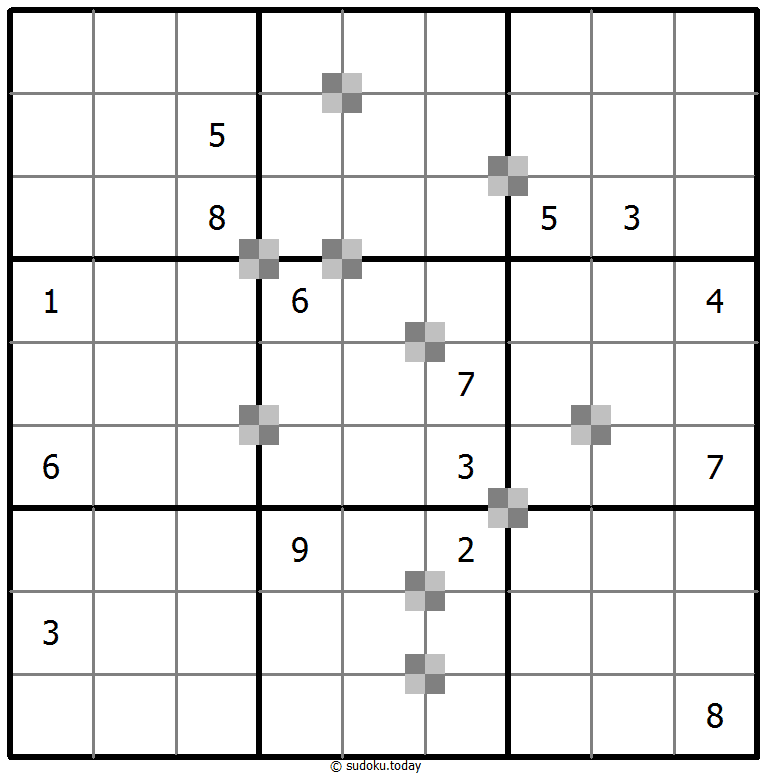 Sudoku pastel bicolor #64973