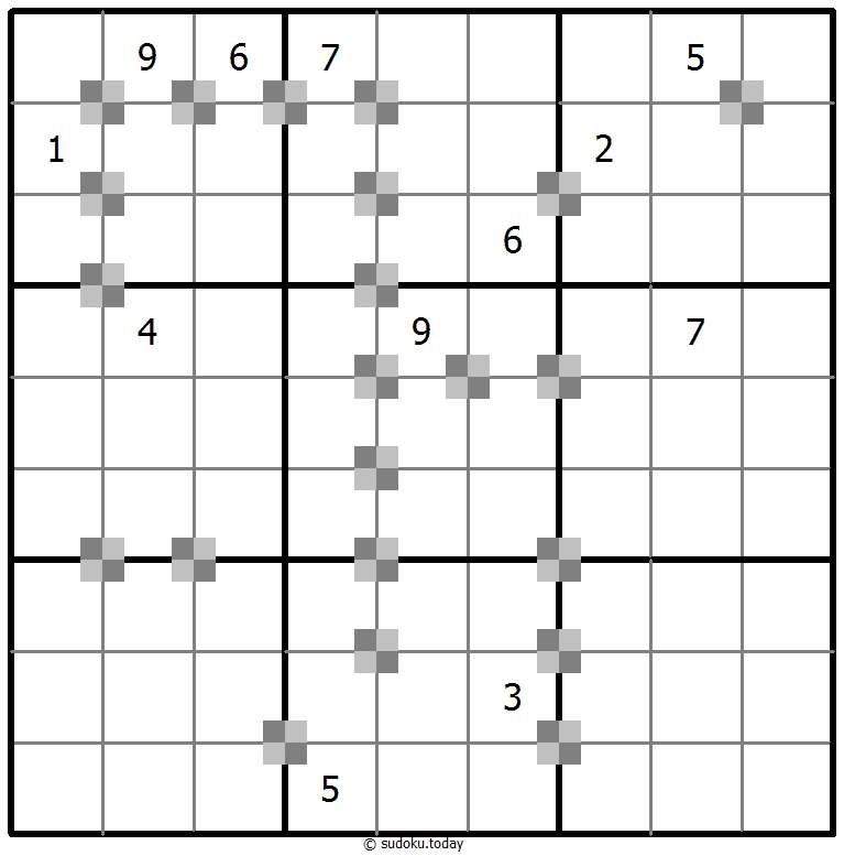 Sudoku pastel bicolor #64974
