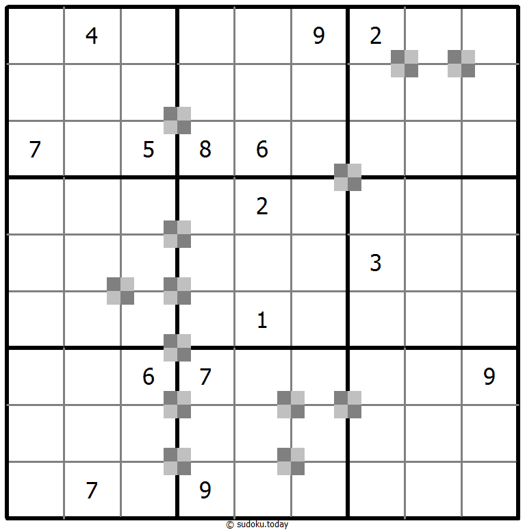 Sudoku pastel bicolor #64975