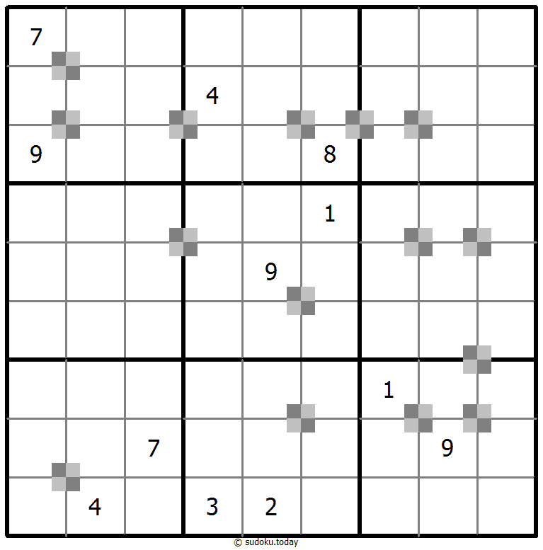Sudoku pastel bicolor #64976