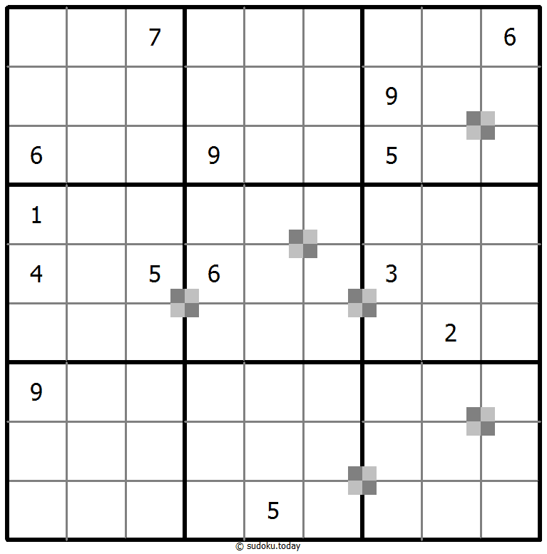 Sudoku pastel bicolor #64978