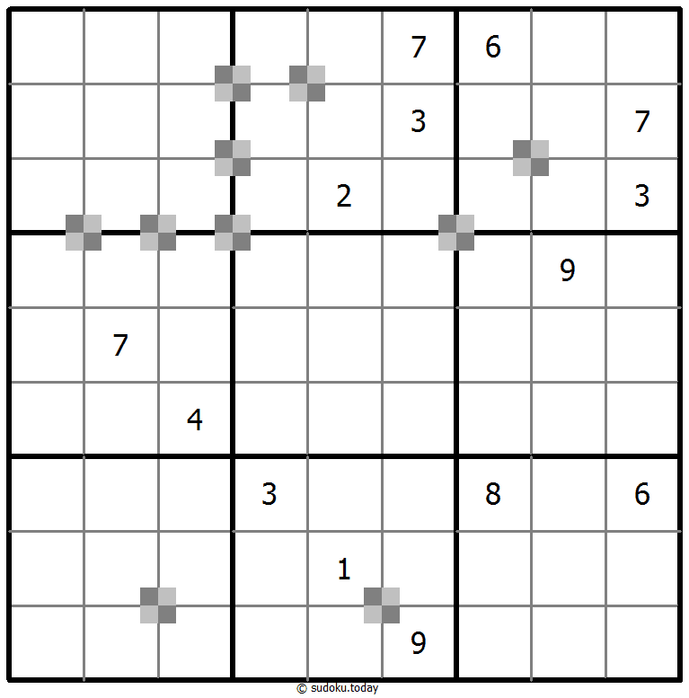 Sudoku pastel bicolor #64980