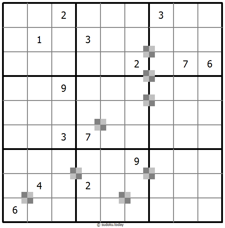 Sudoku pastel bicolor #64983