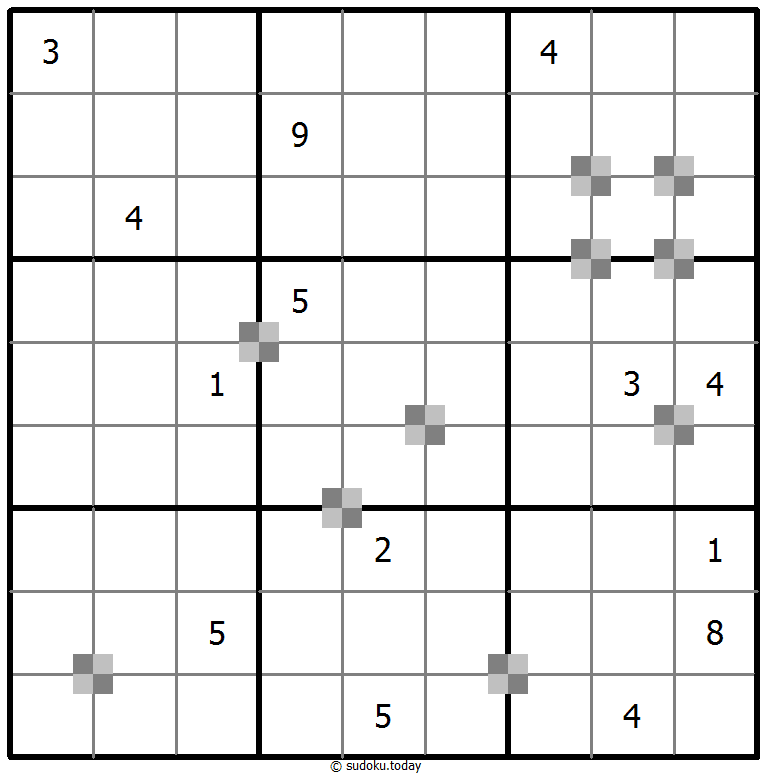 Sudoku pastel bicolor #64988
