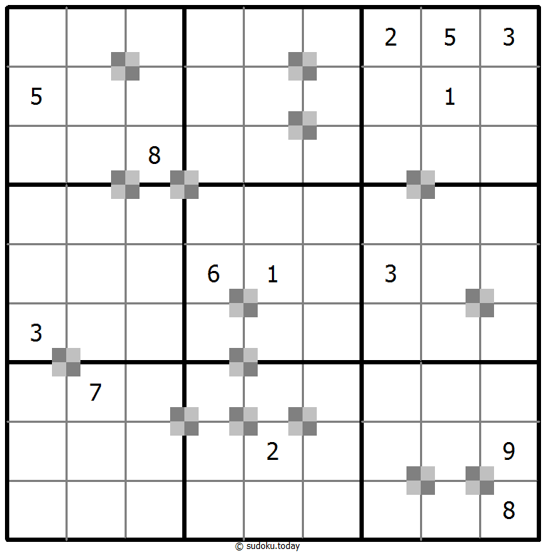 Sudoku pastel bicolor #64989