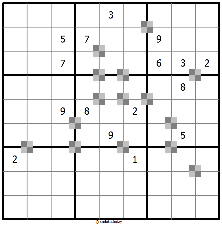 Sudoku pastel bicolor #64990