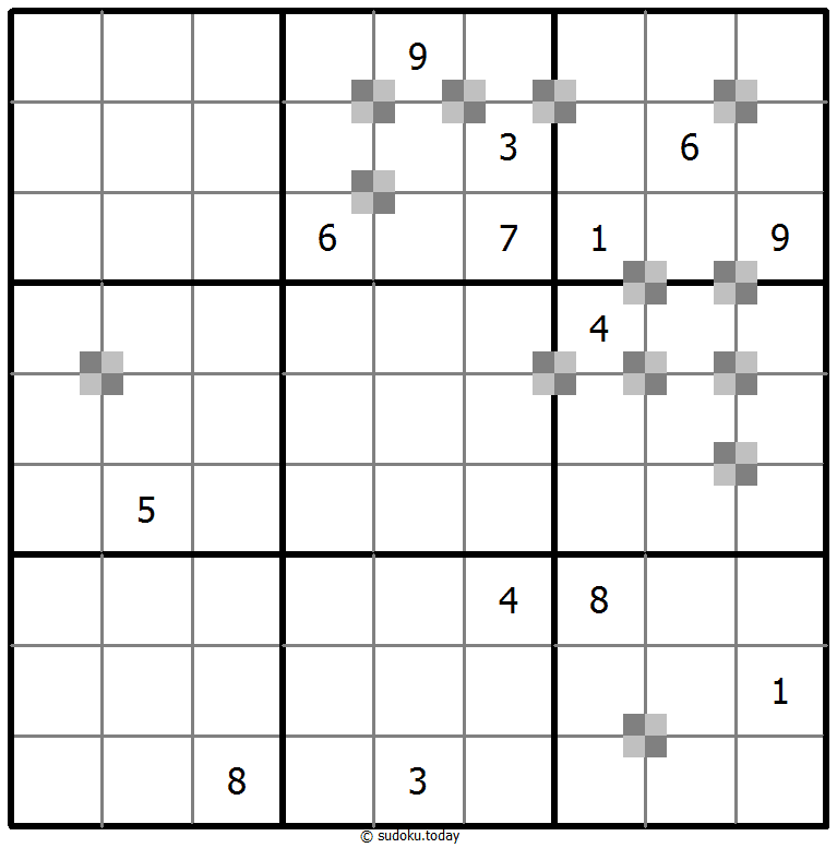 Sudoku pastel bicolor #64991